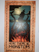 Here There Be Monsters Print
